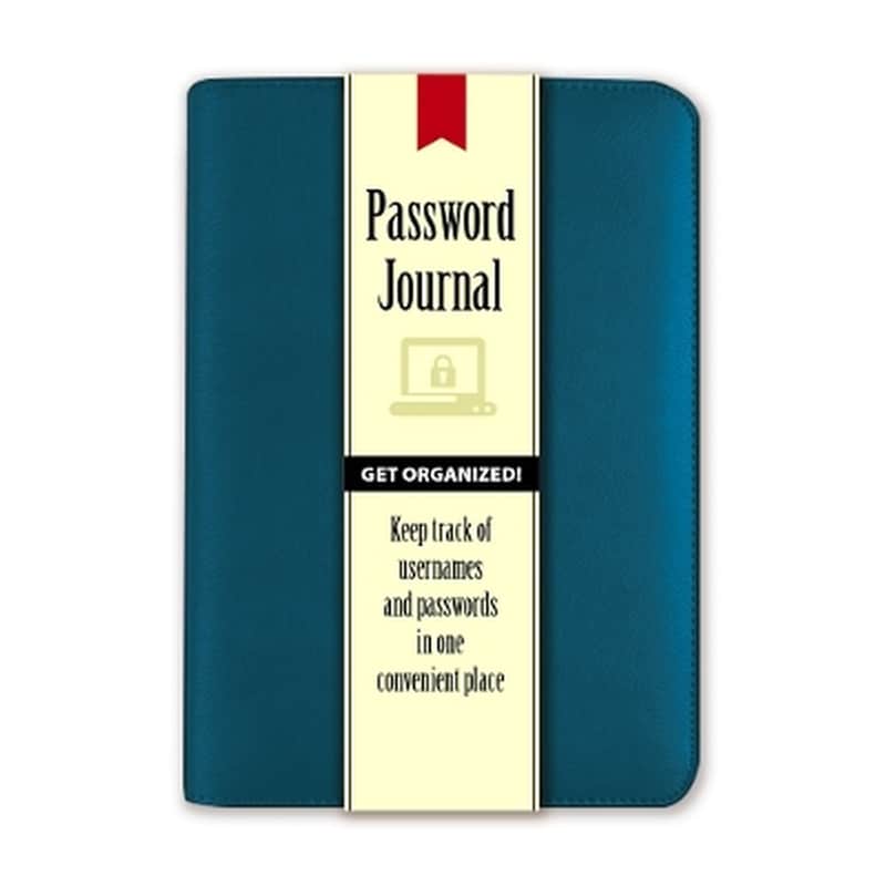 Password Journal: Caribbean Blue