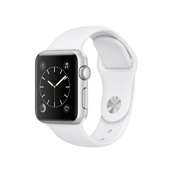 Apple Watch Series 1 38mm Aluminium Silver Sport Band Λευκό image 0