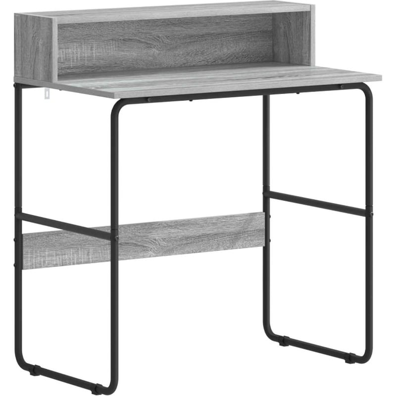 Γραφείο VidaXL με Αποθηκευτικό Χώρο 80x50x91 cm - Γκρι Sonoma