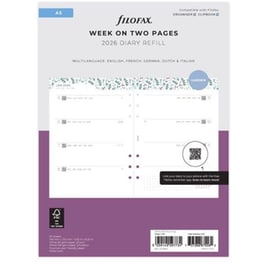 Ανταλλακτικά Φύλλα Ημερολογίου Filofax 2026 Eng. A5 Garden Εβδομαδιαίο σε 2 Σελ.