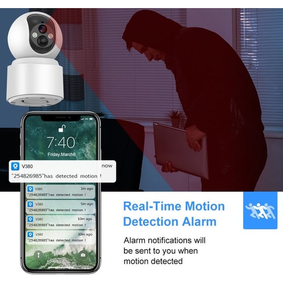 Ασύρματη IP Camera Levofast JK42-VQ001 HD Επιτραπέζια με WiFi image 3