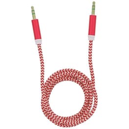 Tellur Auxiliary Audio Cable Στερεοφωνικό Καλώδιο Ήχου Αρσενικό/αρσενικό Μήκους 1 Μέτρου Σε Κόκκινο