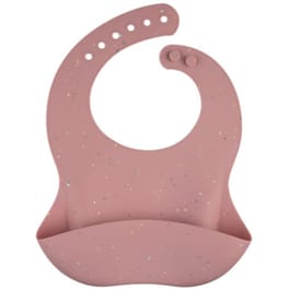Canpol Σαλιάρα Σιλικόνης - Dots Pink