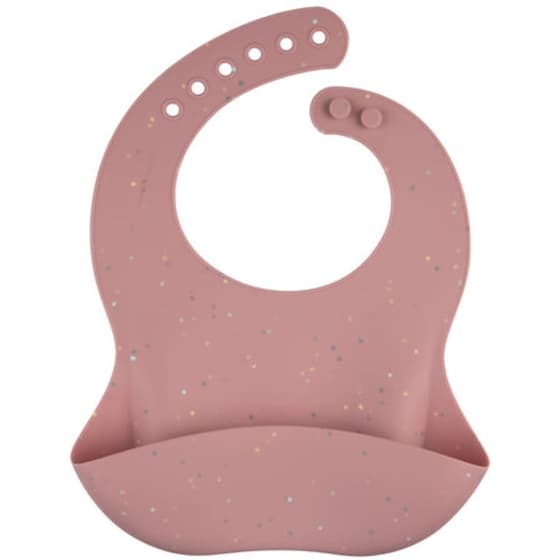 Canpol Σαλιάρα Σιλικόνης - Dots Pink image 0