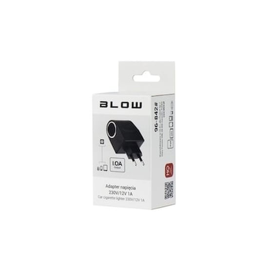 Φορτιστής Πρίζας Blow Power Car To Travel 230v-12v 1A Usb - Black image 0