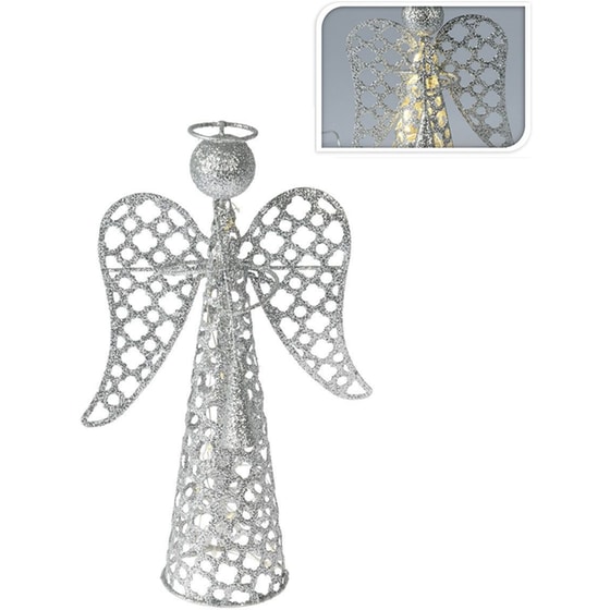 Χριστουγεννιάτικο Διακοσμητικό με LED SpitiShop Silver Angel image 0