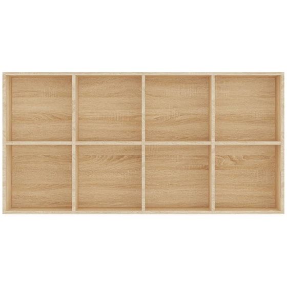 Βιβλιοθήκη VidaXL από Μοριοσανίδα 66x30x130 cm - Sonoma/ Μπεζ image 5