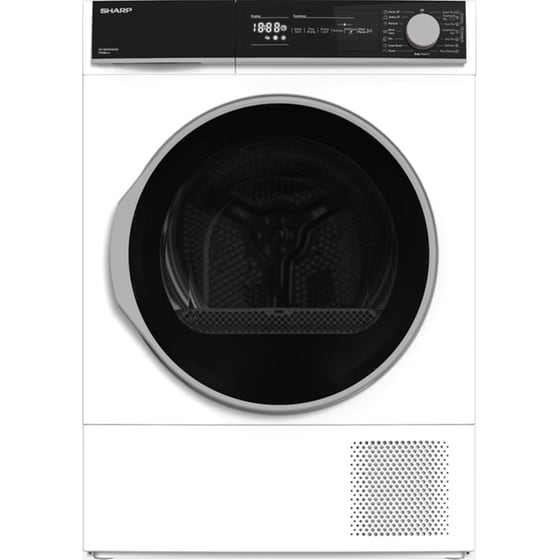SHARP KD-NHH9S8GW3-GR 9 kg A+++ με Αντλία Θερμότητας Λευκό Στεγνωτήριο Ρούχων image 0