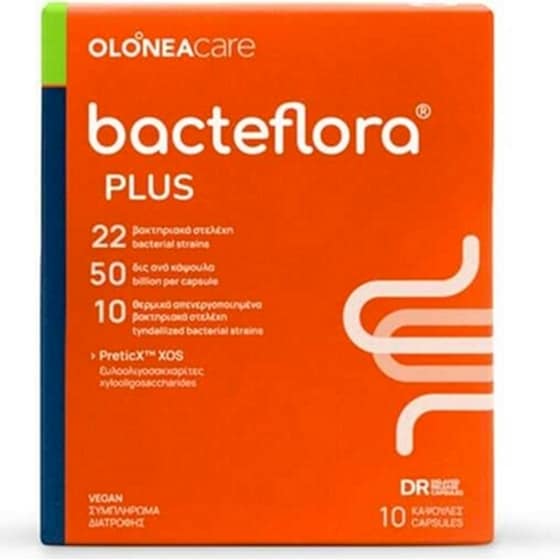 Προβιοτικό Olonea Bacteflora Plus - 10 κάψουλες image 0
