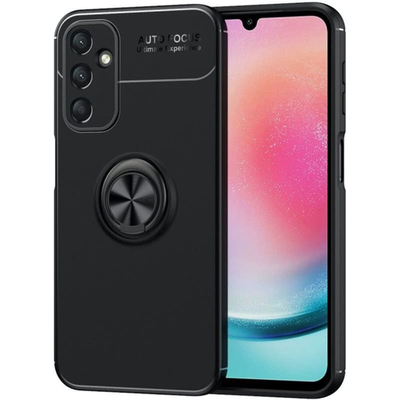 Θήκη Samsung Galaxy Α24 4G - Ancus Autofocus Shock Proof με Ring Holder - Μαύρο