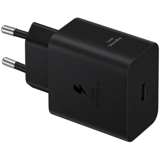 Φορτιστής Πρίζας Samsung PD Power Adapter USB-C 45W EU με Καλώδιο - Μαύρο image 0