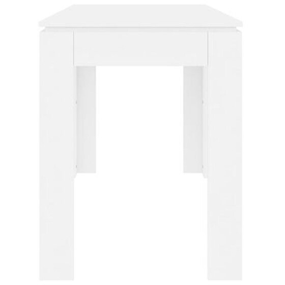 Τραπεζαρία Vidaxl Λευκή από Μοριοσανίδα 120x60x76 cm - Λευκή image 3