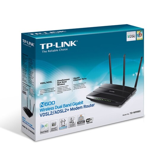 TP-Link TD-W9980 Wireless Dual Band Gigabit V/ADSL2+ Modem Router - Ασύρματο Modem Router 300Mbps image 5