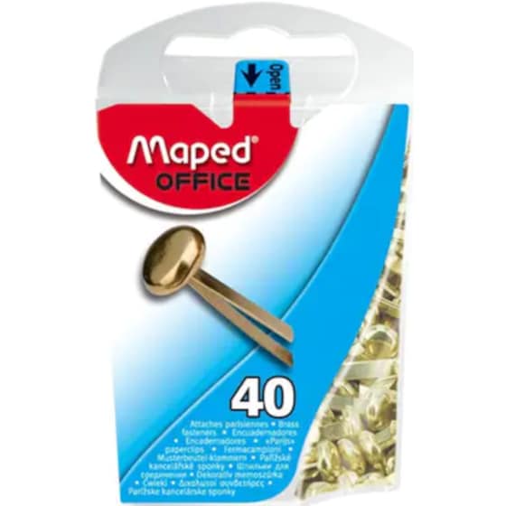 Συνδετήρες Maped Δυσκελεις 17mm Διάφορα Χρώματα (40 Τεμάχια) image 0