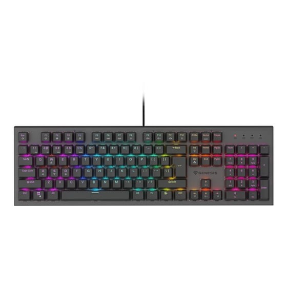 Genesis Thor 303 Gaming Μηχανικό Ενσύρματο USB Πληκτρολόγιο RGB Μαύρο (US) image 0