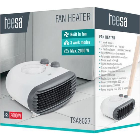 Αερόθερμο Δαπέδου TEESA TSA8027 2000W image 2