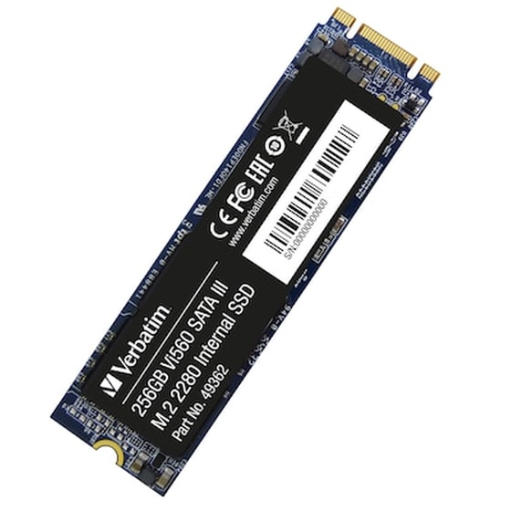 Εσωτερικός SSD Verbatim Vi560 S3 SATA III M.2 256GB image 0