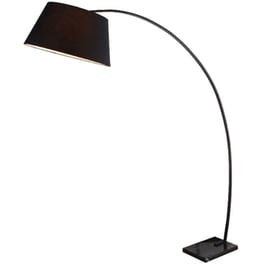 Φωτιστικό Δαπέδου Aca Decor Lennon Mf11185bk από Mέταλλο/Ύφασμα - Μαύρο