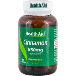 Ειδικό Συμπλήρωμα Διατροφής Health Aid Cinnamon 850mg - 30 κάψουλες