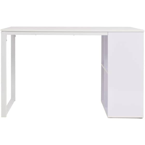 Γραφείο Βιβλιοθήκη VidaXL από Μοριοσανίδα 120x60cm - Λευκό image 1
