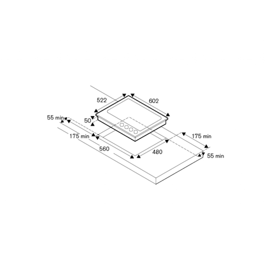 BERTAZZONI P604LHERAX(GN) 60.2 cm Λευκό Εστία Φυσικού Αερίου image 2