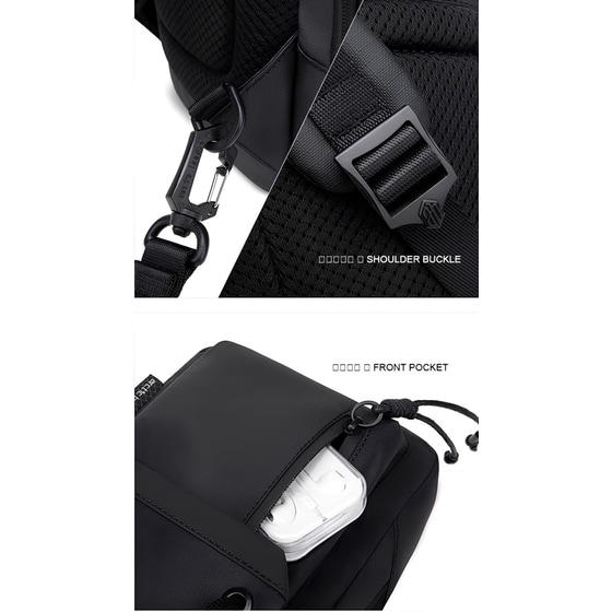Τσαντάκι Ώμου Crossbody Arctic Hunter Xb00526 με Θήκη Tablet - 3lt - Γκρι image 2