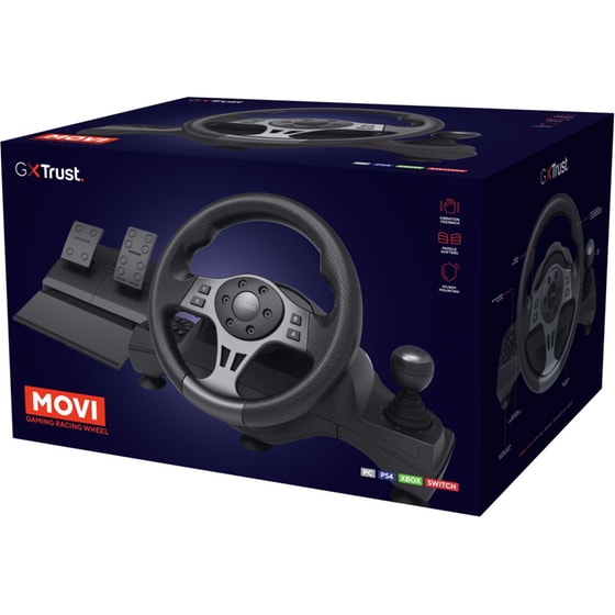 Trust GXT 289 Movi Racing Τιμονιέρα με Πετάλια για PS4, PC, Xbox Series image 5