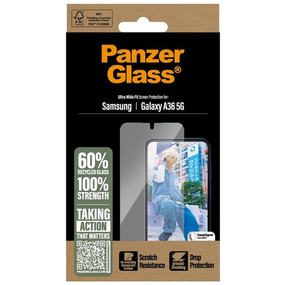 Προστατευτικό Οθόνης Samsung Galaxy A36 5G PanzerGlass PGRNUWFG38083 - Διάφανο image 2