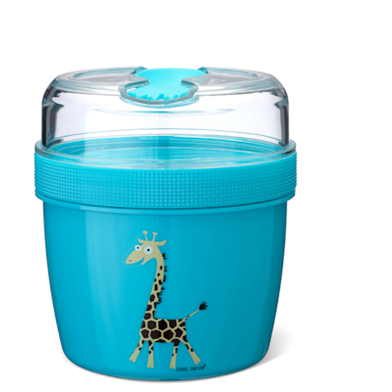 Φαγητοδοχείο Carl Oscar με Παγοκύστη N’Ice Cup LargeTurquoise Jiraffe image 0