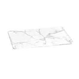 Πατάκι Μπάνιου Spitishop L-c Marble 6gmb501 από Πολυεστέρα 45x75cm - Λευκό