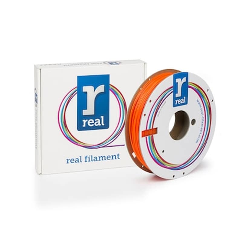 REAL FILAMENTS Real Petg 3d Printer Filament - Translucent Orange - Spool Of 0.5kg - 1.75mm (refpetgorange500mm175)