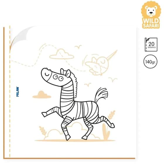 Colouring Book Milan Wild Safari image 1