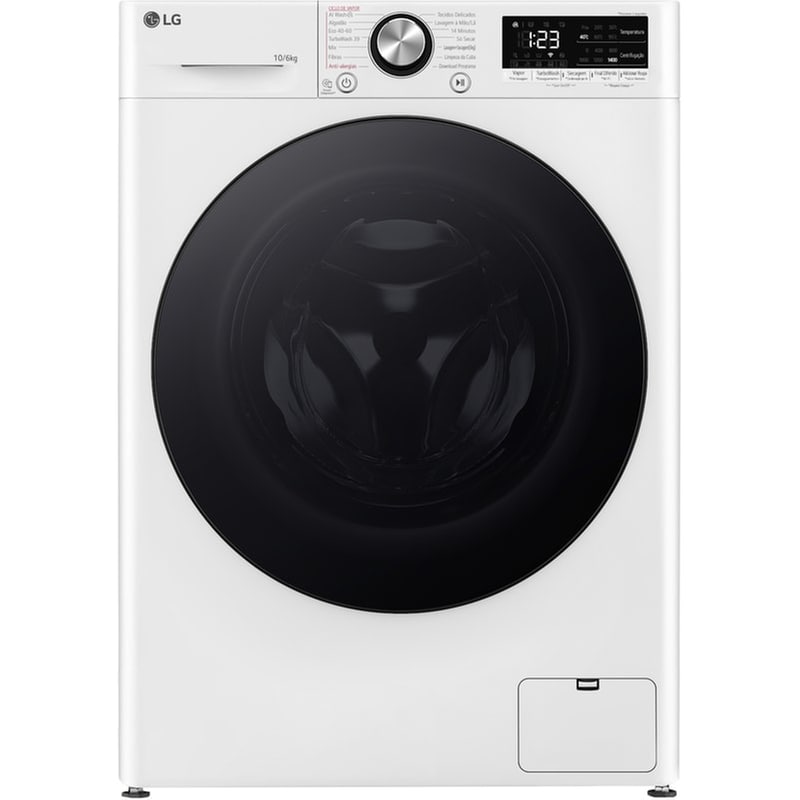 LG LG D4R7010TSWB 10kg/6kg 1.400 Στροφές Λευκό Πλυντήριο Στεγνωτήριο Ρούχων