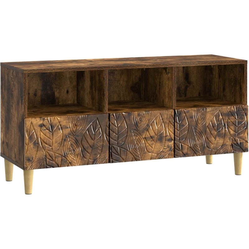 Έπιπλο Τηλεόρασης VidaXL 102x34.5x50 cm - Καπνισμένο Ξύλο Δρυός