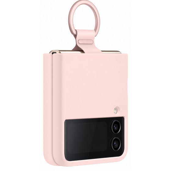 Θήκη Samsung Galaxy Z Flip 4 - Samsung Silicone Cover with Ring - Ροζ image 5