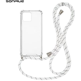 Θήκη Apple iPhone 15 - Sonique Armor Clear Με Κορδόνι - Πολύχρωμο