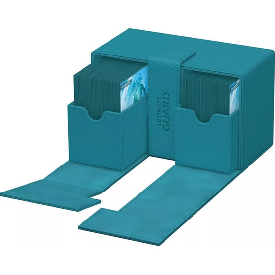 Ultimate Guard Twin Flip`n`tray 160+ Xenoskin Monocolor Petrol image 3