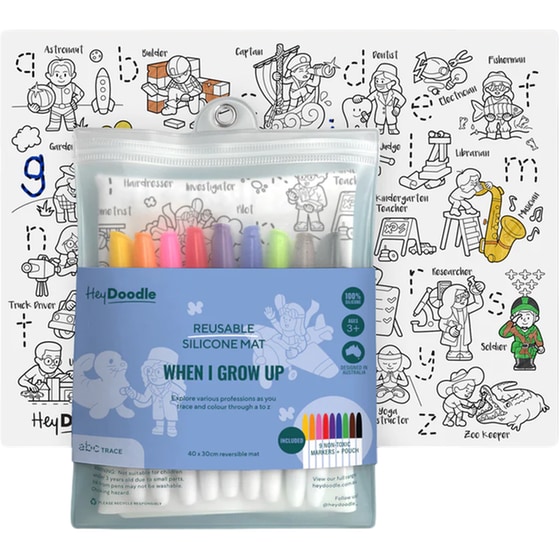 Χαλάκι Ζωγραφικής Hey Doodle When I Grow Up Large image 0