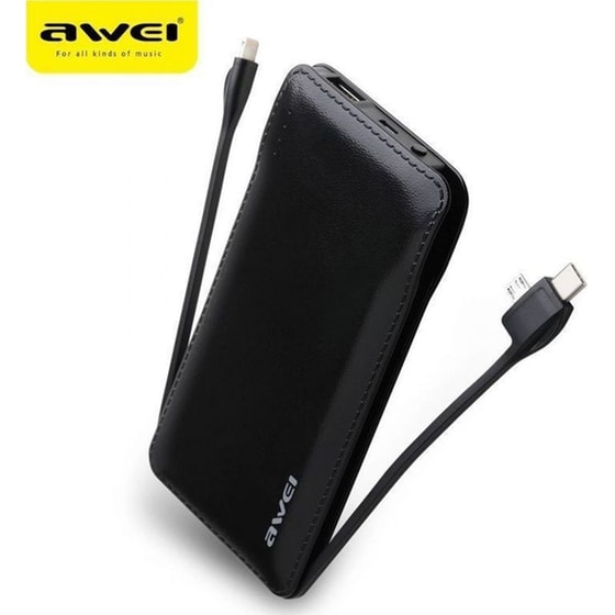 Powerbank Awei P51K 10.000 mAh - Μαύρο image 0