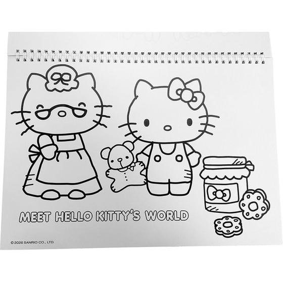 Μπλοκ Ζωγραφικής & Αυτοκόλλητα Gim 40Φ. Hello Kitty image 3