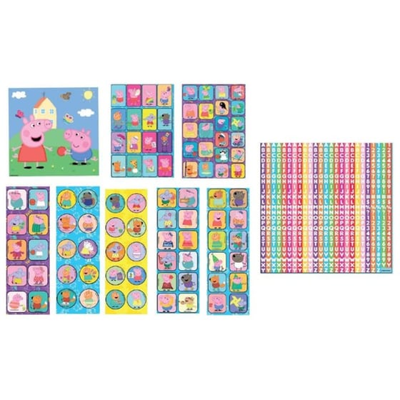 Σετ Αυτοκόλλητα Διακάκης Peppa Pig (1000 Τεμάχια) image 1