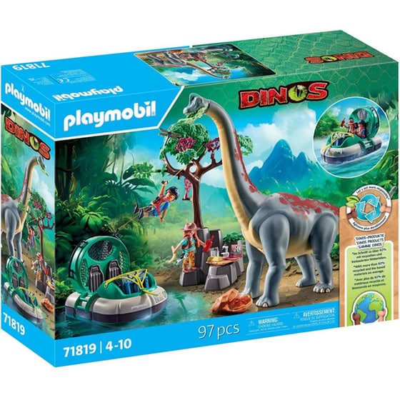 PLAYMOBIL® Βραχιόσαυρος Και Χόβερκραφτ (71819) image 0