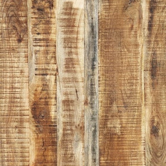 Τραπεζαρία Vidaxl από Μασίφ Ξύλο Μάνγκο 180x90x76 cm - Μαύρο/Καφέ image 2