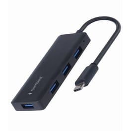 USB Hub Gembird UHB-CM-U3P4-02 USB 3.1 με 4 θύρες - Μαύρο