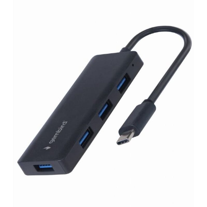 USB Hub Gembird UHB-CM-U3P4-02 USB 3.1 με 4 θύρες - Μαύρο