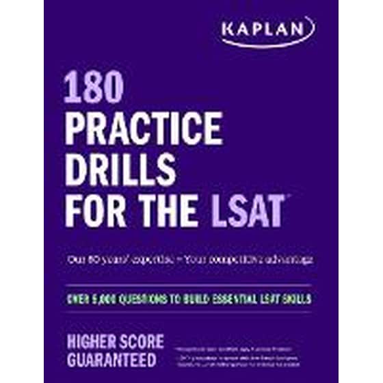 180 Practice Drills for the LSAT: Over 5,000 questions to build essential LSAT skills image 0