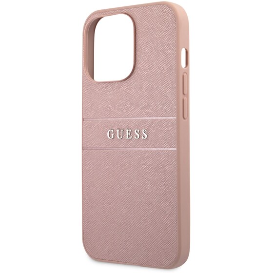 Θήκη Apple iPhone 13 Pro - Guess Saffiano Hard Case - Ροζ image 5