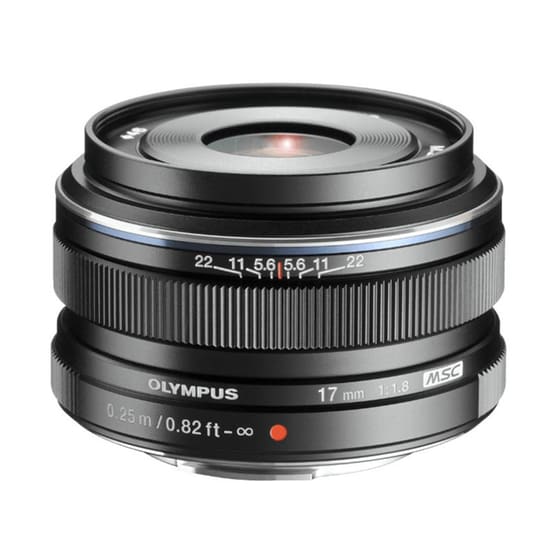 Olympus M.Zuiko 17mm f/1.8 - Olympus lens - Μαύρο image 1