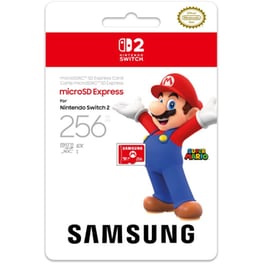 Nintendo Switch 2 MicroSD Card Samsung - Mario Logo