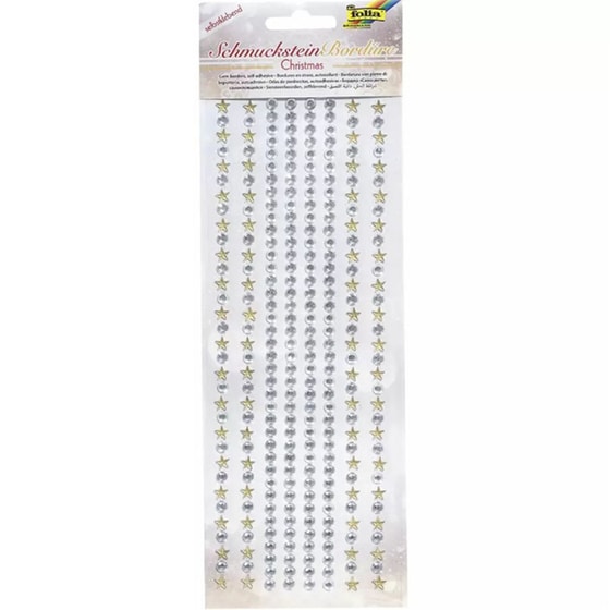 Αυτοκόλλητα Jewel Stones Borders X-mas 2, 1 Sheet 10.5x26εκ image 0